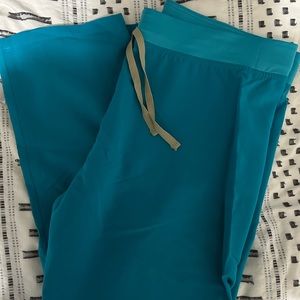 Figs teal Livingston scrub pants